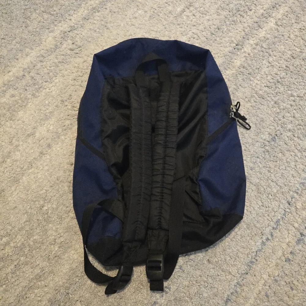 VTG Nike 90s Navy Blue Backpack – Made in Korea – Gorpcore Retro Y2K